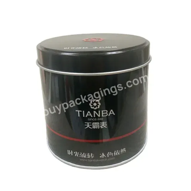 China Factory Hot Sale Round Metal Watch Tin Can Custom Tin Packaging