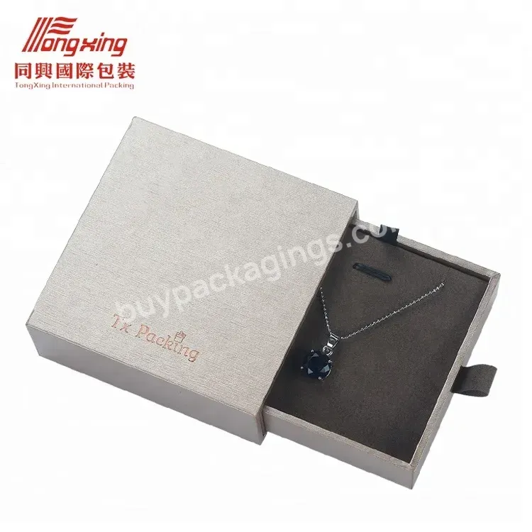 China Handmade Microfiber Plastic Wedding Ring Jewelry Box New Velvet Draw Box For Women's Diamond Gold Silver Jewelry