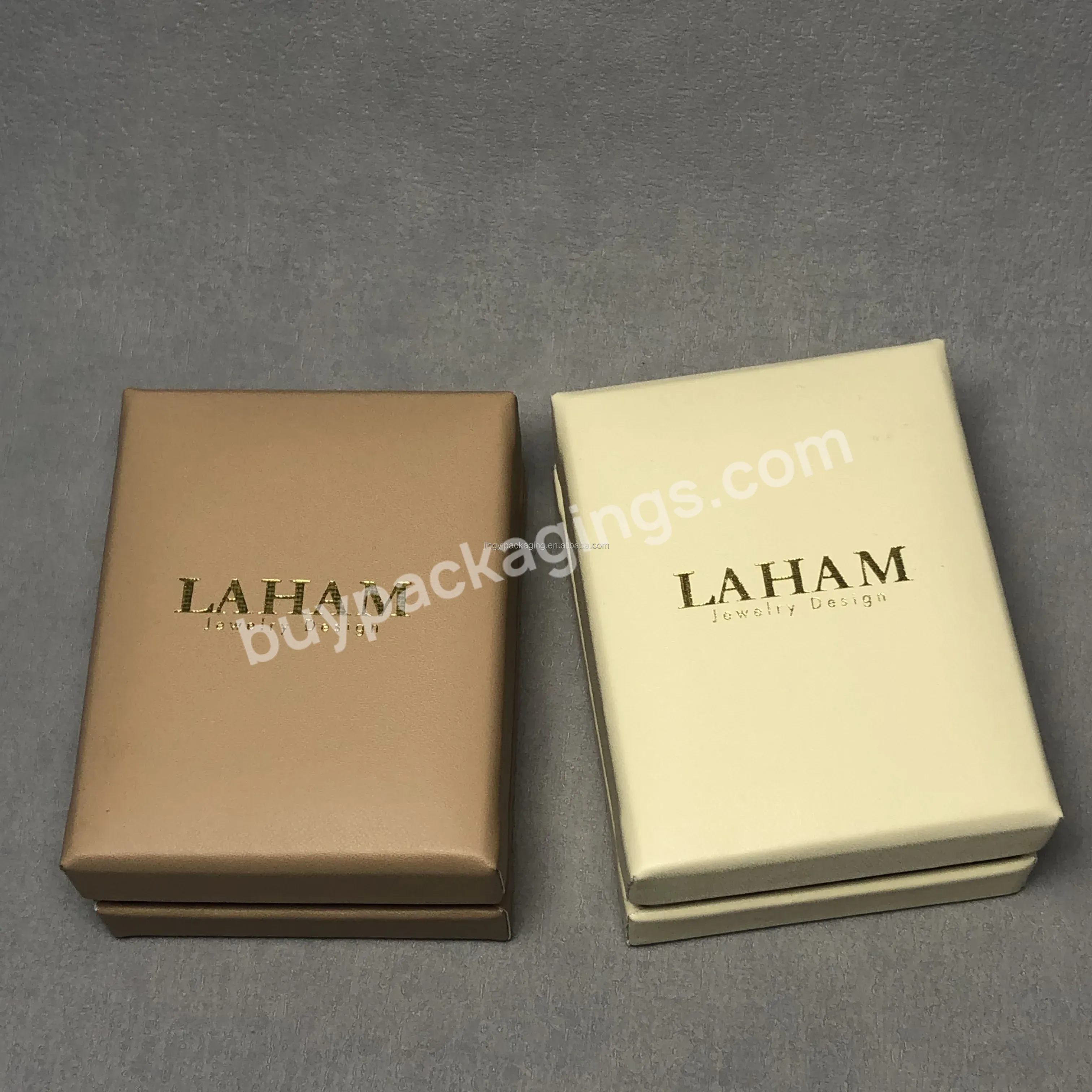 China Supplier Jewelry Package Box Pu Leather Top Luxury Gift Custom Oem Logo Portable Laham Pendant Case