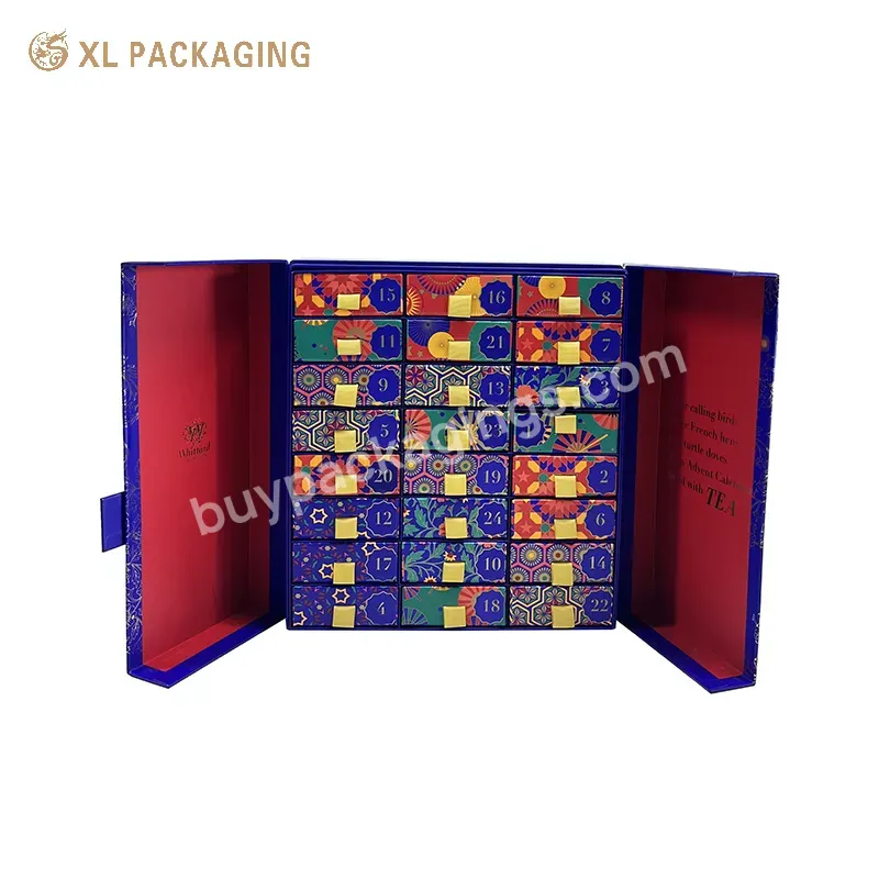 Christmas Printing Box Cardboard Display Gift Advent Calendar Box For 25 Days / 12 Days - Buy Advent Calendar Box For Food,Advent Calendar Box For Gift,Paper Advent Calendar Box.