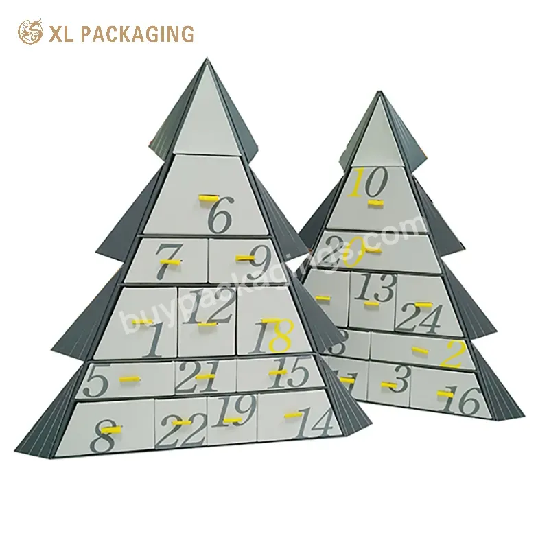 Christmas Tree Design Paper Hardboard Packaging Chocolate Candy Box Custom Advent Calendar Box With 24pcs Drawers - Buy Christmas Tree Design Paper Hardboard Packaging Chocolate Box,Custom Advent Calendar Box,Chocolate Candy Box With 24pcs Drawers.