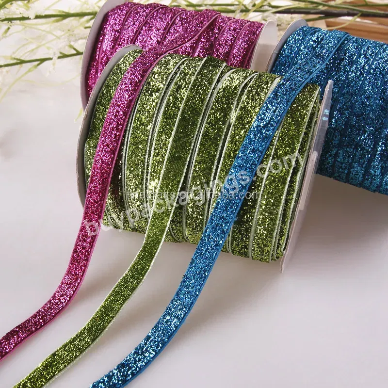 Colour Glitter Velvet Ribbon