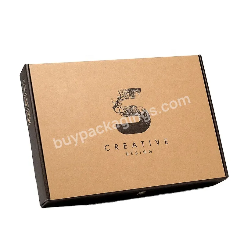 Commerce Shipping Mailer Box Custom Printed Eco Kraft Cardboard Corrugated Mailer Box With Logo - Buy Mailer Box With Logo Large Size Perfect For Clothing Shoes Packaging Women Lady Clothes Men Garments,Corrugated Shipping Box For Commerce Wholesale