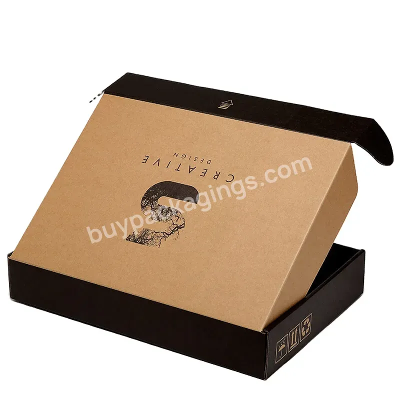 Commerce Shipping Mailer Box Custom Printed Eco Kraft Cardboard Corrugated Mailer Box With Logo - Buy Mailer Box With Logo Large Size Perfect For Clothing Shoes Packaging Women Lady Clothes Men Garments,Corrugated Shipping Box For Commerce Wholesale