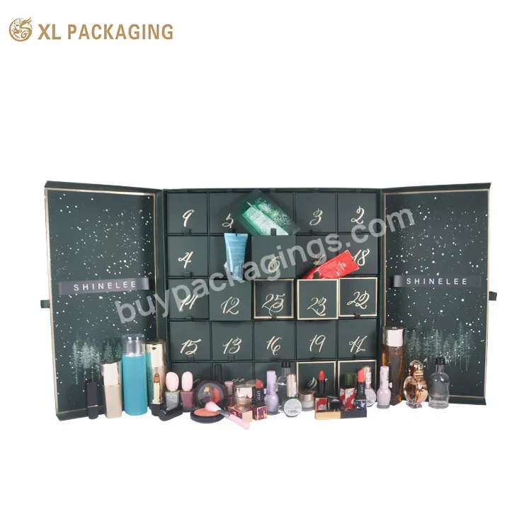 Cosmetic Advent Calendar Box Skin Care Makeup Lipstick Magnet Cosmetic Magnet Calendar Packaging Box - Buy Cosmetic Calendar Box,Magnet Cosmetic Box,Skin Care Calendar Box.