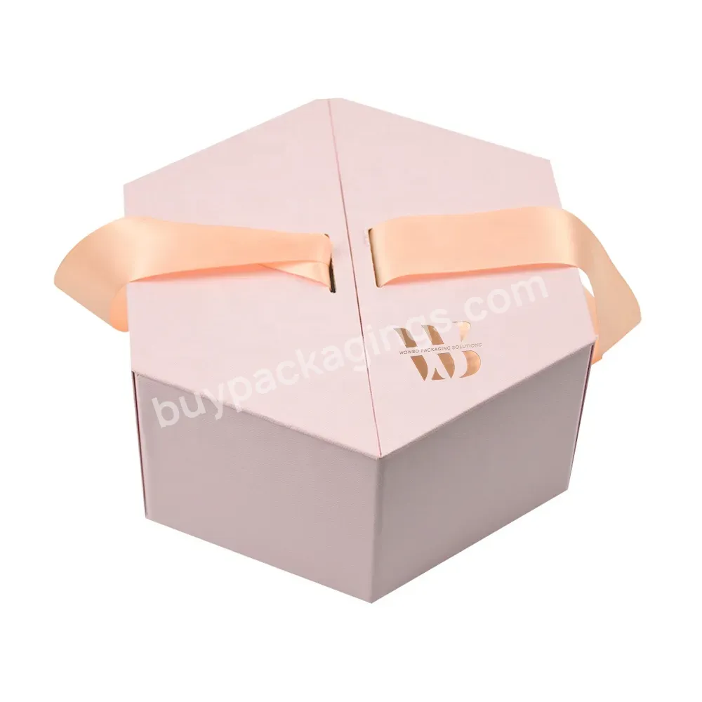 Creative Design Matte Pink Full Printing Customized Size Hexagon Skin Care Serum Packaging Magnetic Gift Box - Buy Embossed Logo Gold Foil Matte Black Customized Design Cosmetic Packaging Magnetic Gift Box With Closure,High-end Luxury Full Prining Bi