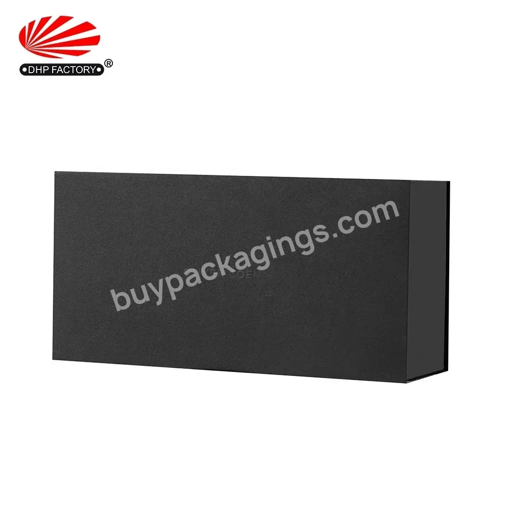 Creative Spot Uv Custom Logo Luxury Black Recycled Paper Rigid Cardboard Watch Band Packaging Box With Sleeve