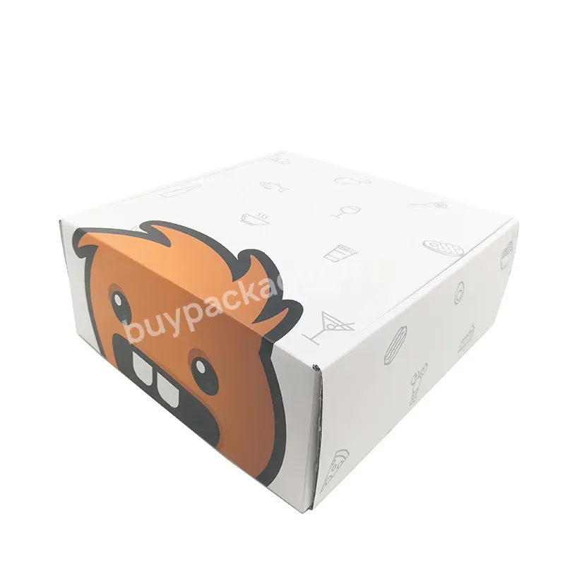 Custom Cute Carton Box With Colorful Logo Folding Matte White Karton Box Packaging