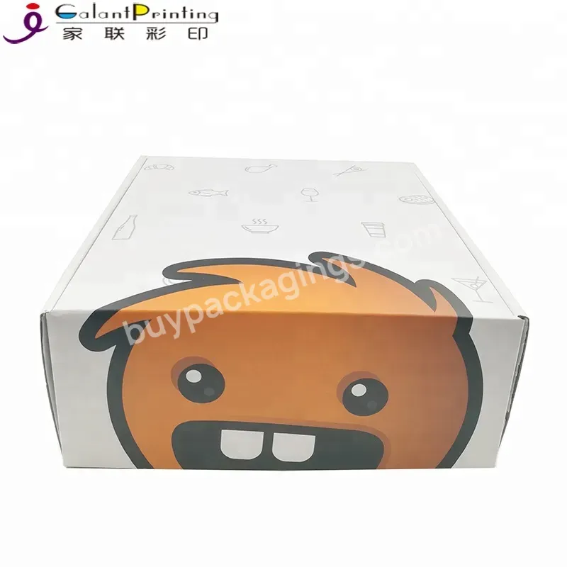 Custom Cute Carton Box With Colorful Logo Folding Matte White Karton Box Packaging