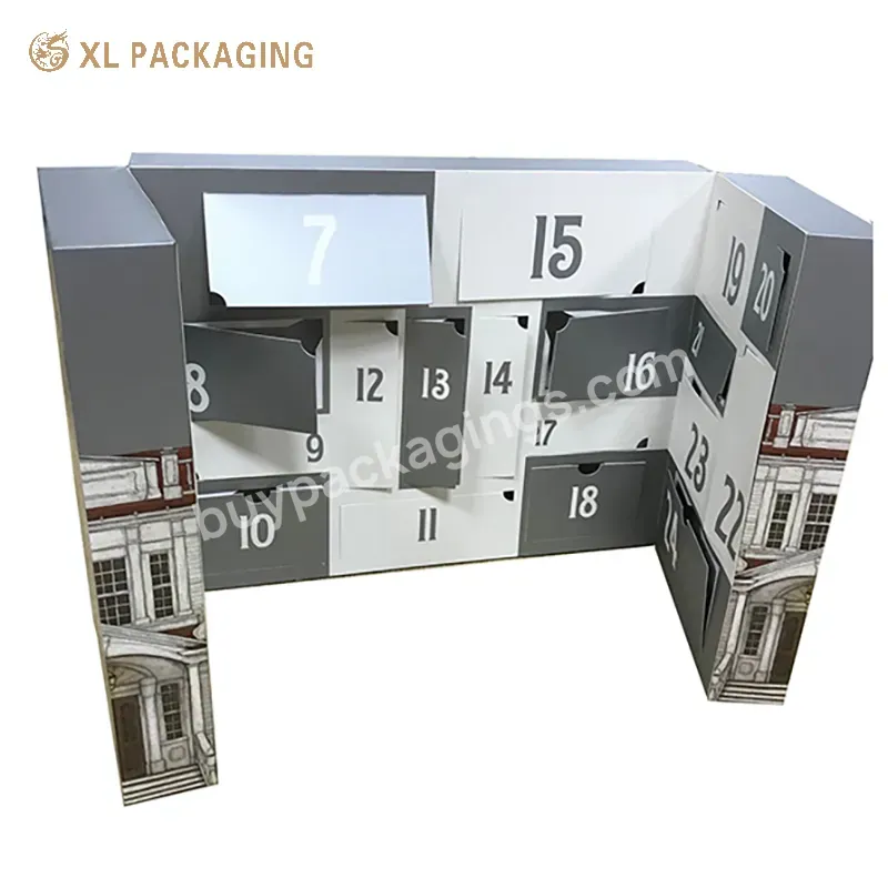 Custom Design Luxury Rigid Cardboard Magnetic Door Christmas Advent Calendar Packaging Box - Buy Custom Wholesale Nail Polish Perfume Packaging Ramadan Gift Box Christmas Cosmetic Desktop Advent Calendar Boxes,Custom Paper Cardboard Pastry Sweet Gift