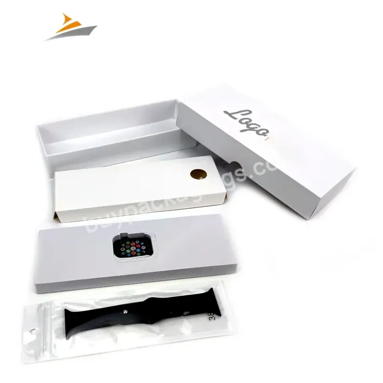 Custom Free Design Personalized Eco Friendly Packaging White Rigid Cardboard Paper Smart Watch Packing Box - Buy Packaging Watch,Smart Watch Packaging,Custom Smart Watch Packing.