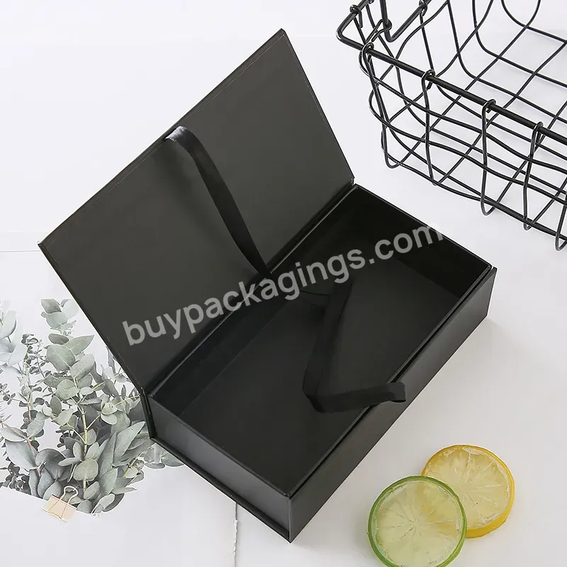 Custom Logo Luxury Matte Rigid Black Magnetic Gift Lipstick Box Packaging Cosmetics Folding Box With Lid - Buy Custom Printed Luxurious Custom New Design Eco Friendly Paper Necklace Packaging Jewelry Box With Ribbon,Custom Paper Ring Earring Bracelet