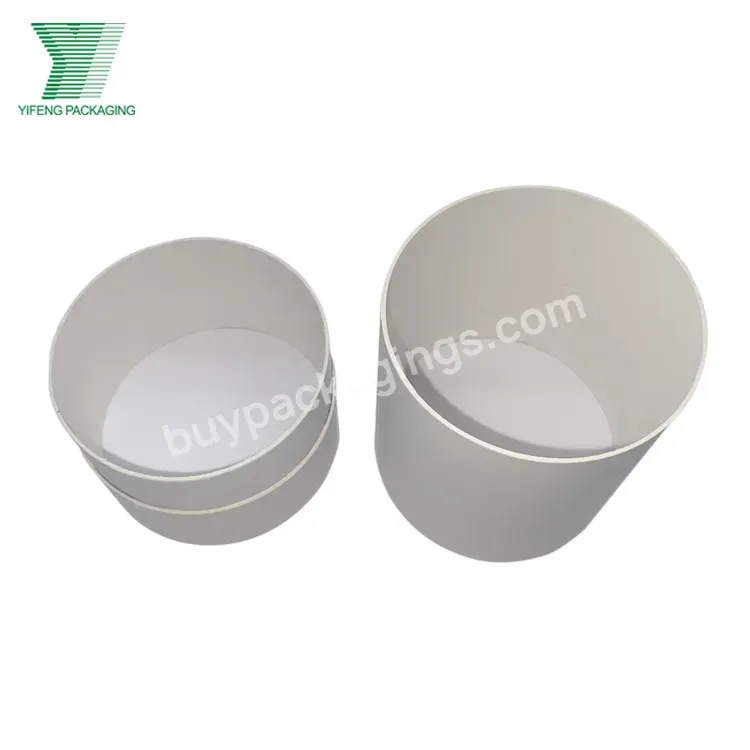 Custom Logo Print Eco Friendly Candle Container Round Gift Box Packaging Cylinder Kraft Cardboard Paper Tube Package For Candle