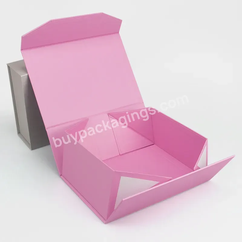 Custom Logo Printed Paper Rigid Cardboard Clothing Shoe Packaging Ribbon Magnetic Closure Folding For Clothes Packaging - Buy Personalized Custom Logo Luxury A4 Hard Rigid Black Gold Magnetic Flip Closure Gift Box Packaging With Magnetic Flip Closure