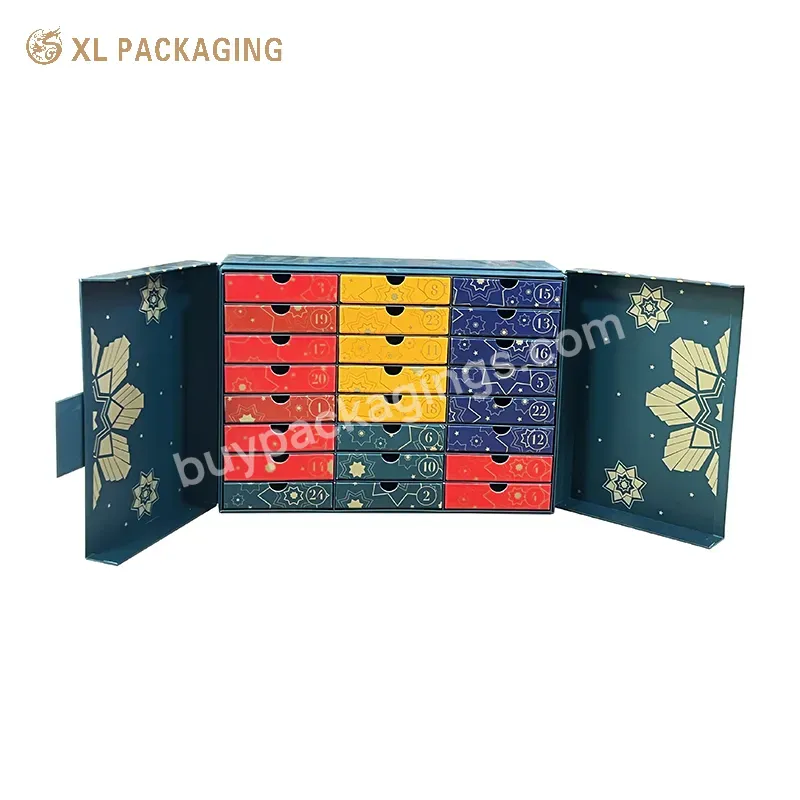 Custom Luxury Advent Calendar Box Christmas Calendar Advent Packaging Boxes Drawer Slide Paper Box With Magnetic - Buy Custom Luxury Advent Calendar Box,Christmas Calendar Advent Packaging Boxes,Drawer Slide Paper Box.