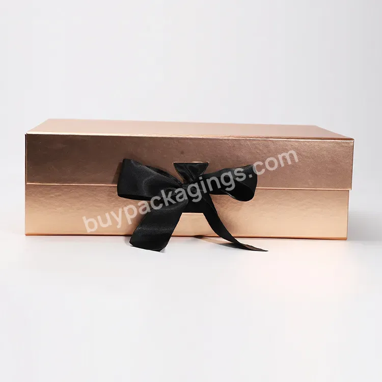 Custom Luxury Cardboard Box For Clothing Packiging Magnetic Ribbon Gift Boxes For T-shirt For Shoe Clothes - Buy Wholesale Custom Logo Foldable Flip Gift Box Magnetic Packaging Clothes Paper Boxes Magnetic Gift Box With Magnetic Lid,Custom Printed Bl