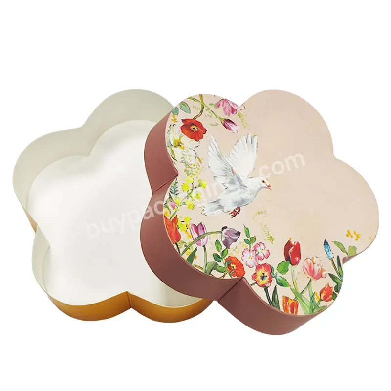 Custom Luxury Cupcake Chocolate Food Package Flower Round Shape Paper Gift Packaging Box With Logo Printing - Buy Custom Boxes With Logo Packaging,Food Packaging Boxes,Chocolate Packaging Box.