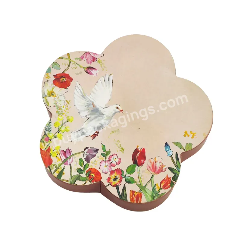 Custom Luxury Cupcake Chocolate Food Package Flower Round Shape Paper Gift Packaging Box With Logo Printing - Buy Custom Boxes With Logo Packaging,Food Packaging Boxes,Chocolate Packaging Box.