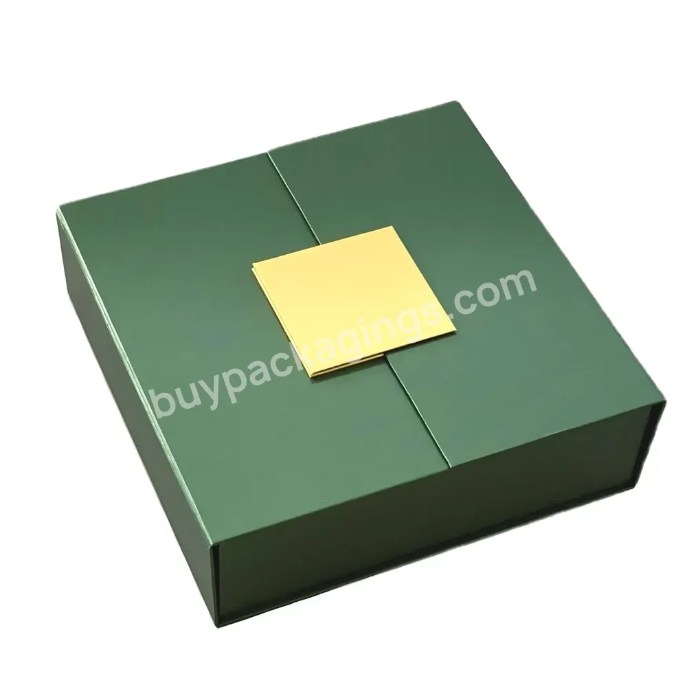 Custom Luxury Green Color Collapsible Magnetic Packaging Boxes With Foam Insert For Gift From Chinese Manufacture Cosmetic - Buy Cosmetics Packaging Boxes Custom Gift Box Facial Kit Packaging.