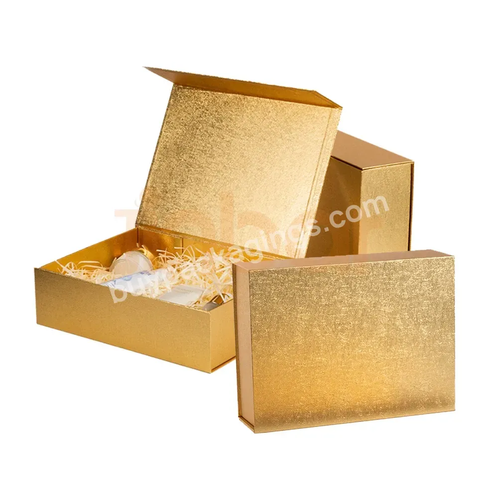 Custom-made Packaging Boxes For Luxury Wallet Knife Set Gift Shinny Gold Texture And Shredded Paper Filler - Buy Wallet Box Packaging,Knife Set Gift Box,Gold Packaging Gift Box Set.