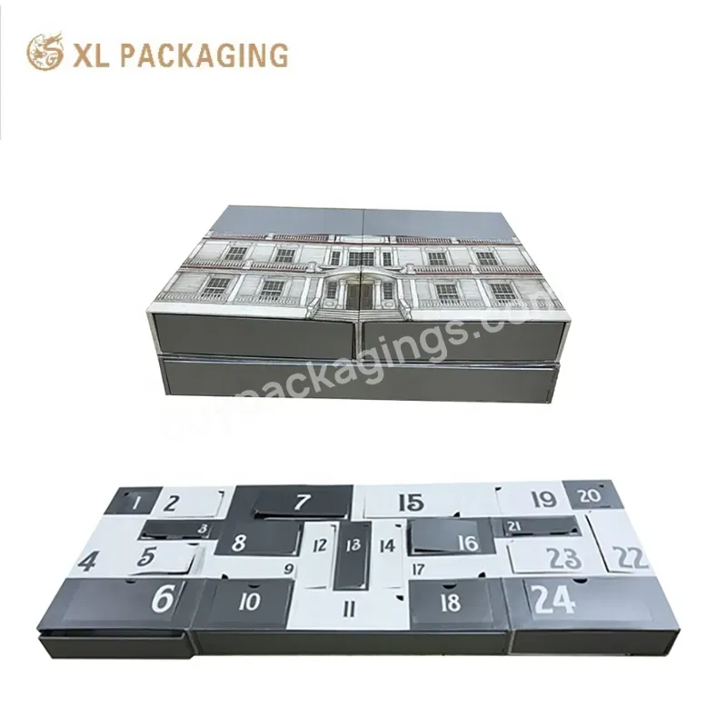 Custom Magnetic High Quality Cardboard Gift Packaging Advent Calendar Box With Double Door - Buy Paper Advent Calendar Boxes,Paper Cardboard Boxes,Gift Packaging.