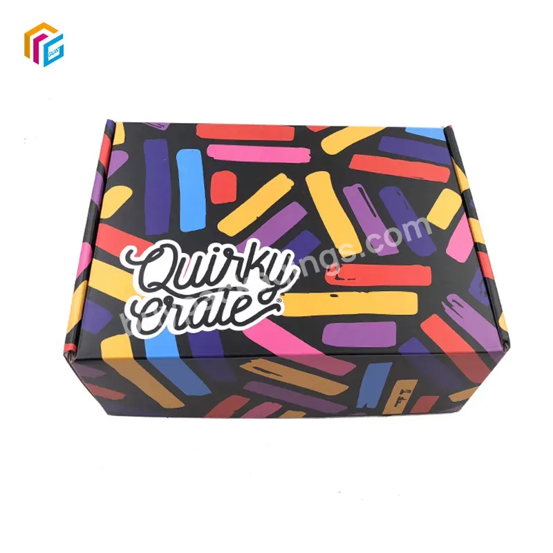 Custom Patterns Shipping Mailer Box Cosmetic Set Skin Care Packaging Boxes Black Cement Corrugated Shipping Box Small For Postal