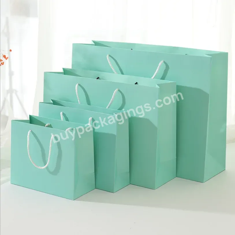 Custom Printed White Luxury Jewelry Boutique Retail Shopping Packaging Gift Wrapping Paper Bag