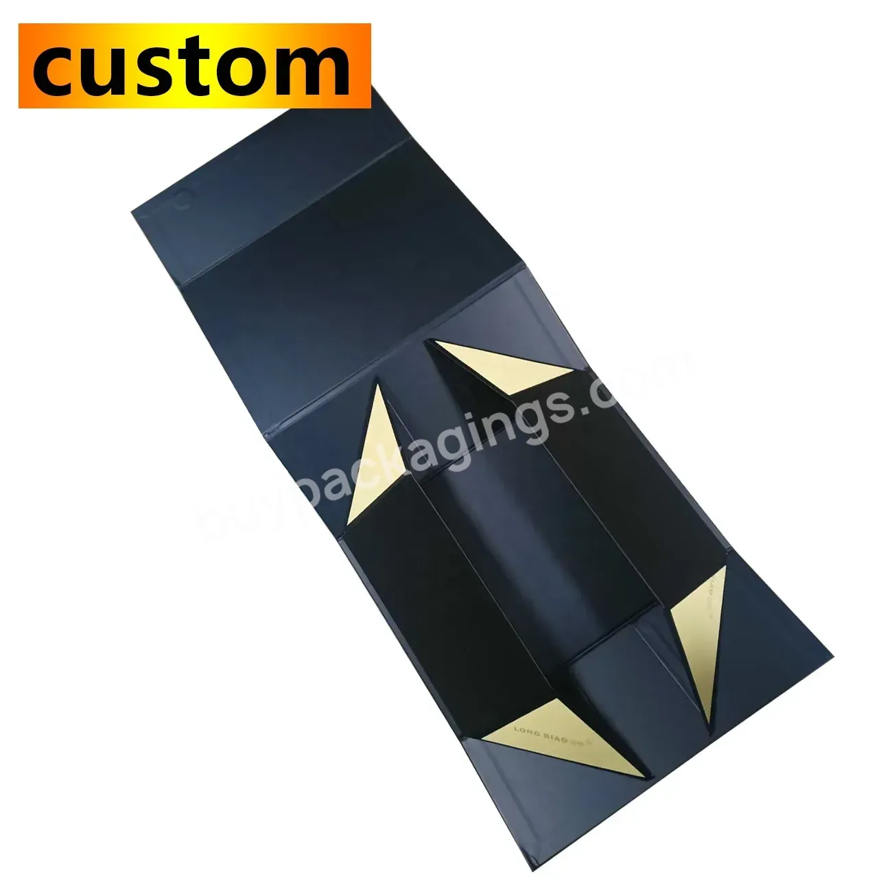 Custom Printing Luxury Packaging Cardboard Folding Magnetic Gift Boxes Foldable Collapsible Rigid Paper Box With Lid - Buy Foldable Collapsible Rigid Paper Boxfor Business Shoes T-shirt Garment Clothing Cosmetic Packaging,Collapsible Rigid Paper Box,