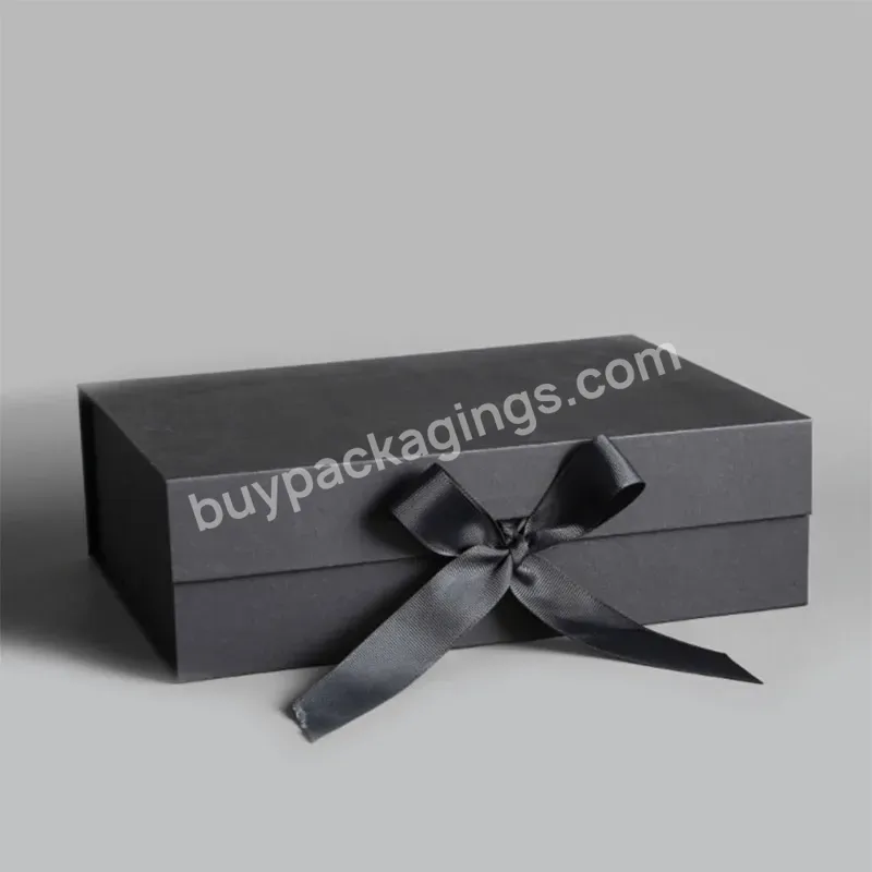 Custom Printing Luxury Rigid Folding Black Paper Packaging Magnet Closure Lid Cardboard Foldable For Shoes & Clothing - Buy Necklace Jewelry Insert Eco Friendly Luxury Cardboard Small Paper Gift Packaging Ring Packing Logo Custom Jewelery Box,Custom