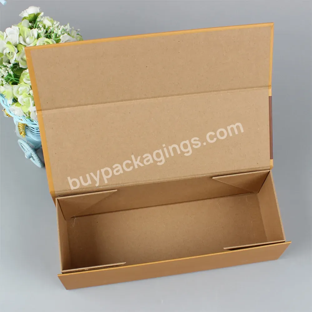 Custom Printing Luxury Rigid Folding Kraft Paper Packaging Magnet Closure Lid Cardboard Foldable Magnetic Gift Box For Cosmetic