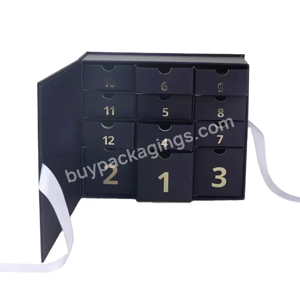 Custom Ramadan Christmas Chocolate Calendar Advent Boxes Paper Cosmetic Advent Calendar Cardboard Packaging Gift Box - Buy Custom Christmas Advent Calendar Box Empty Custom Luxury Gift Box,2023 New Custom Advent Calendar Box Cosmetic Display Box For