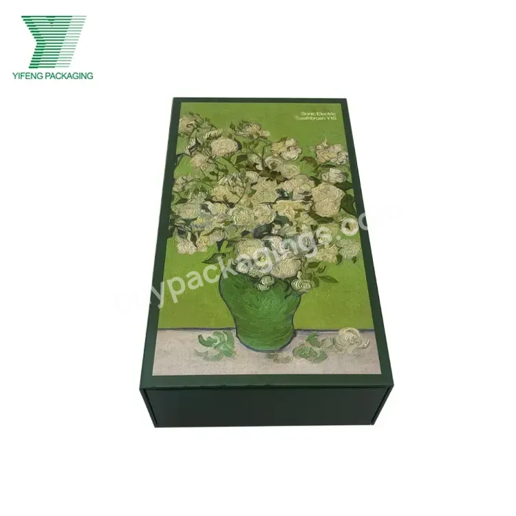 Custom Rigid Gift Box Package Cardboard Magnetic Closure Paper Box For Electric Toothbrush Package Box