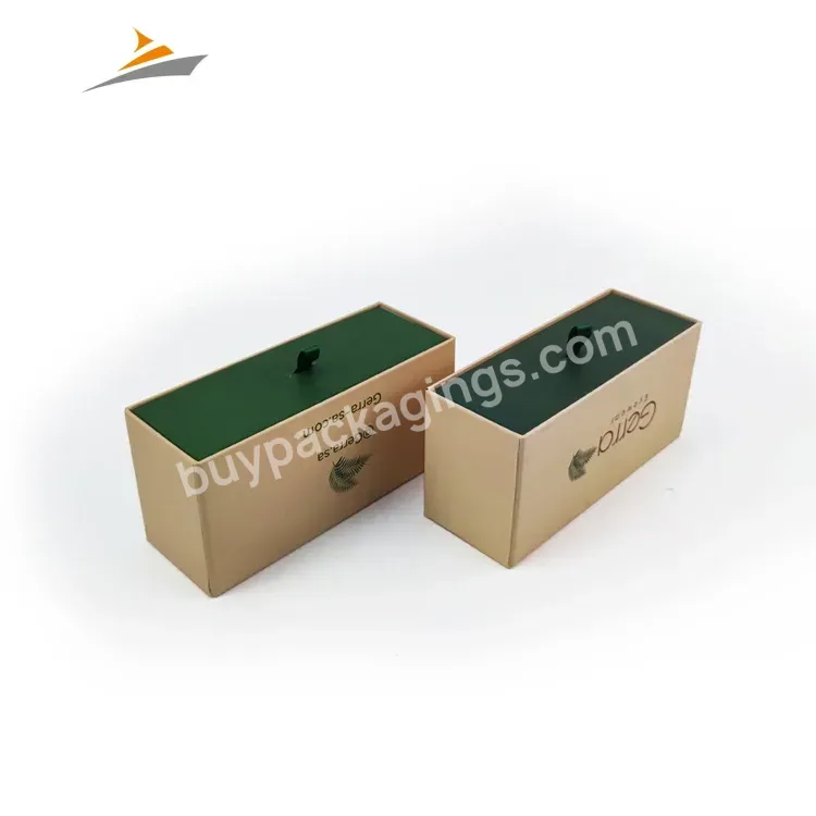 Custom Size Design Luxury Printing Rigid Cardboard Paper Drawer Box Packaging For Eye Glasses