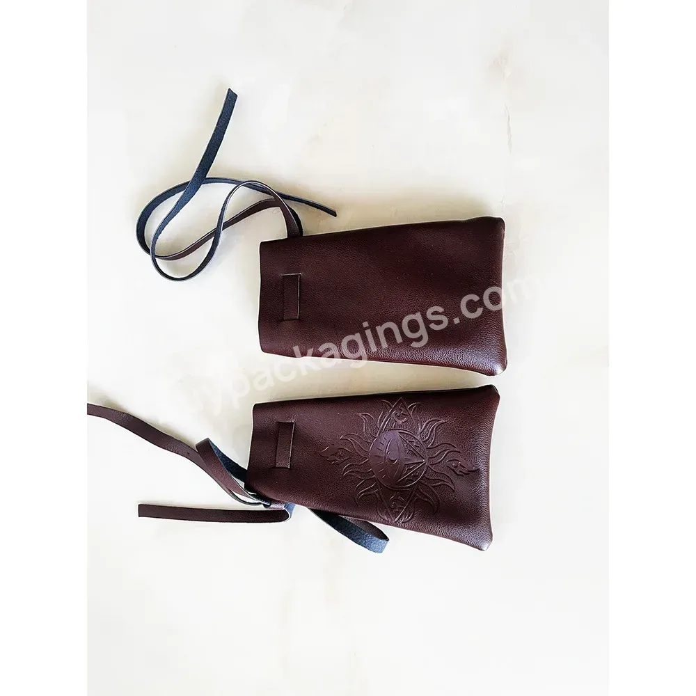 Custom Size Embossed Logo Brown Pu Leather Drawstring Pouch Leather Waterproof Drawstring Dust Proof Bag - Buy Custom Size Embossed Logo Brown Pu Leather Drawstring Pouch Leather Waterproof Drawstring Dust Proof Bag
leather Pouch Bag For Men
red Ve