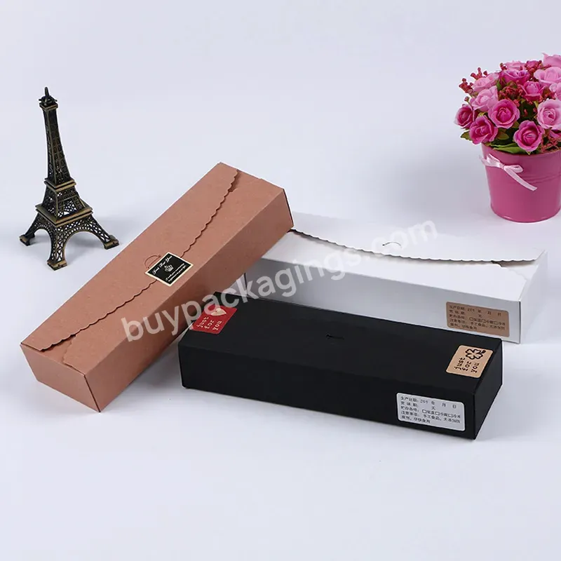 Custom Wholesale Pen Box Shape Foldable Mailer Shipping Kraft Paper Black Brown White Food Container With Sticker Wrap - Buy Recyclable Quality Paper Food Grade Cardboard Paper Color Printed Mailer Box Shape With Custom Printed Sticker,Custom Foldabl