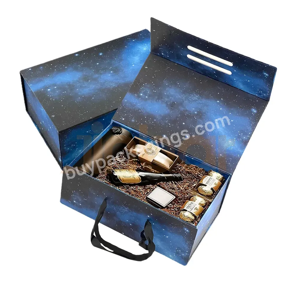 Customized Box Magnetic Close Solutions Baby Box Decoration Starry Sky Gift Bulk Blue Cardboard Paper Handmade Rigid Boxes - Buy Wholesale Custom Handmade Recyclable Paper Boxes Perfume Packaging Boxes,Luxury Custom 30ml 50ml 100ml Glass Packaging Bo