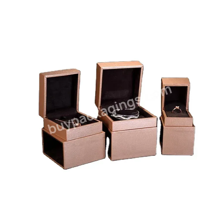 Customized Jewelry Box Organizer Luxury Jewelry Packaging Plastic Rings Box