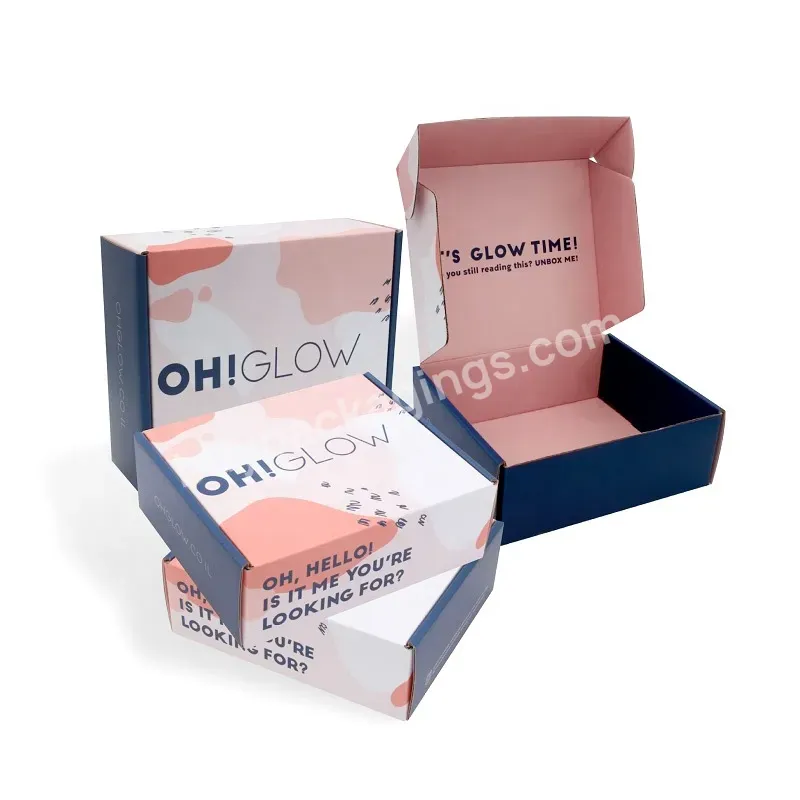 Customized Printing Low Price Underwear Packaging Corrugated Box With Logo Printed