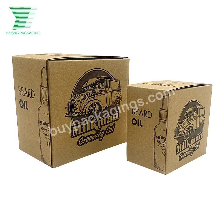 Customized Product Packaging Beard Oil Bottles Small White Packaging Cardboard Perfume Serum Packaging Cosmetic Box