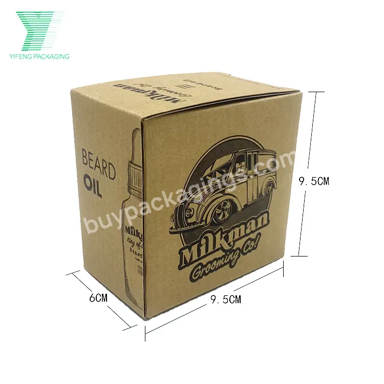 Customized Product Packaging Beard Oil Bottles Small White Packaging Cardboard Perfume Serum Packaging Cosmetic Box