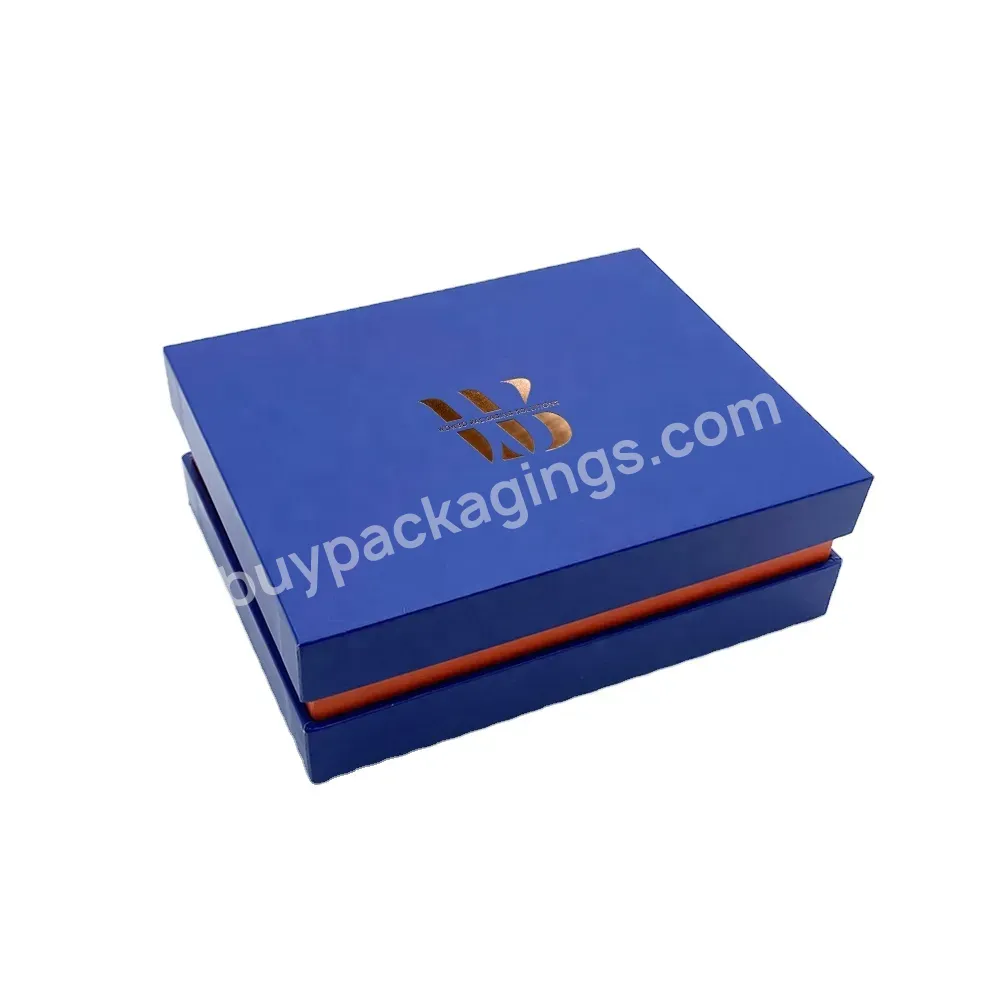 Customized Size Matte Blue Fashionable Design Gift Box With Heavy Duty For Bracelet Packaging With Lids And Base