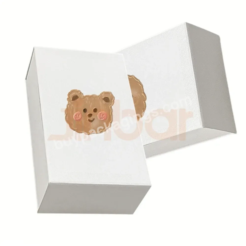 Cute Cookie Briefcase Bear Ring Cardboard Gift Box Cardboard Paper Handmade Rigid Boxes Supplier Custom Pattern Small White - Buy Man Bowtie Craft Paper Box,Bowtie Gift Paper Box,Bowtie Craft Paper Box With Lid.