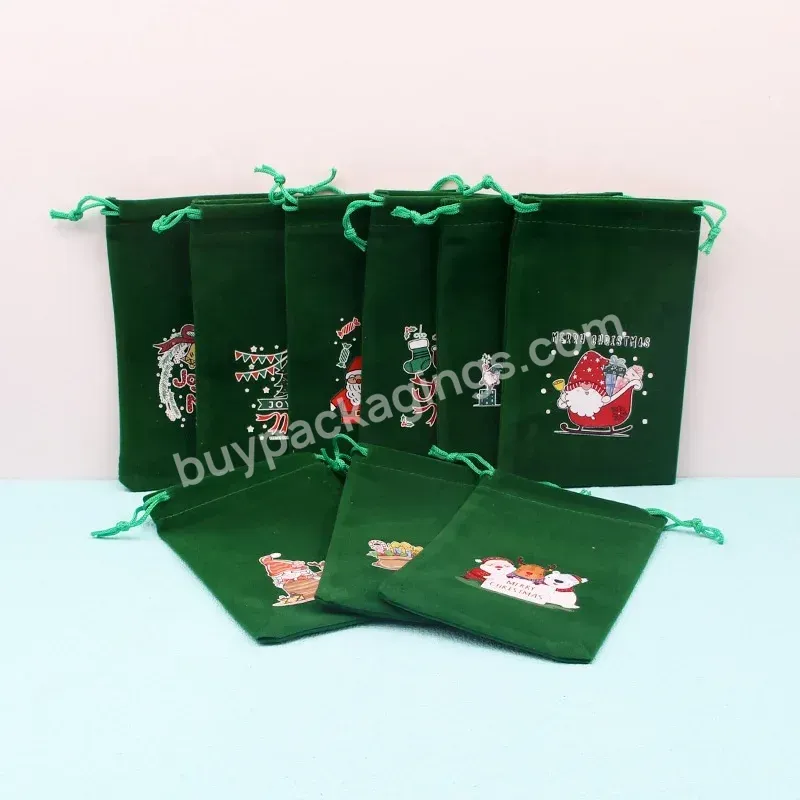 Dark Green Christmas Velvet Bag Santa Holiday Gift Bag - Buy Dark Green Christmas Velvet Bag Santa Holiday Gift Bag
velvet Drawstring Bag
black Cotton Drawstring Bag.