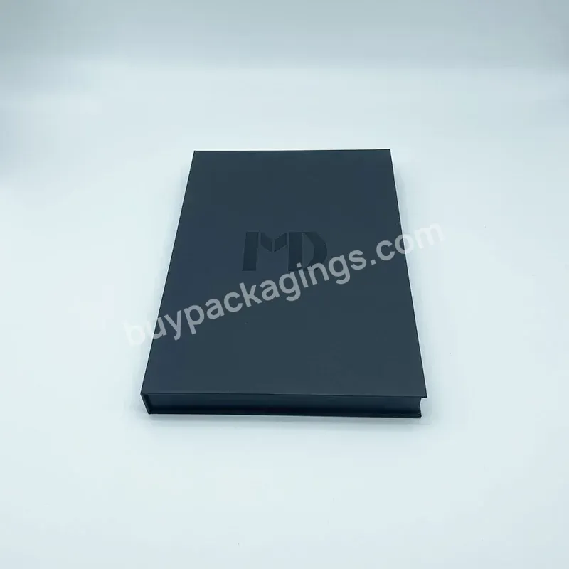 Dongguan Oem Packaging Manufacturer Hot Foil Logo Printed Black Paper Case Custom Luxury Watch Box