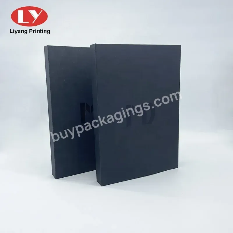 Dongguan Oem Packaging Manufacturer Hot Foil Logo Printed Black Paper Case Custom Luxury Watch Box