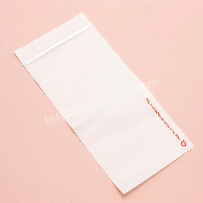 Eco Friendly Biodegradable Plastic Free Corn Starch Pla Pbat Compostable Clothing Packaging Bag