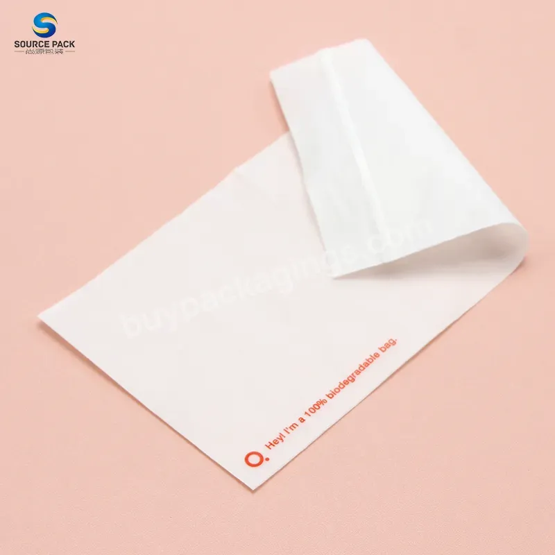 Eco Friendly Biodegradable Plastic Free Corn Starch Pla Pbat Compostable Clothing Packaging Bag