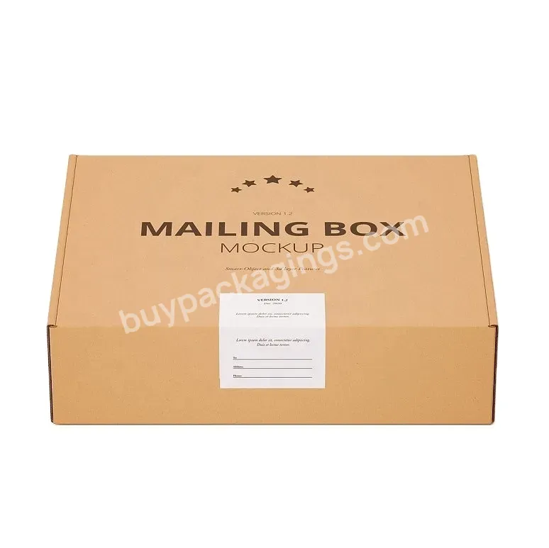 Eco Friendly High Quality Recycled Brown Customized Printing Small Carton Shipping Packaging Box Printing Kraft Paper Mailer Box - Buy Free Samples Custom Corrugated Gift Fold Box Oem Factory Eco Friendly Shipping Paper Mailer Box Packaging With Logo