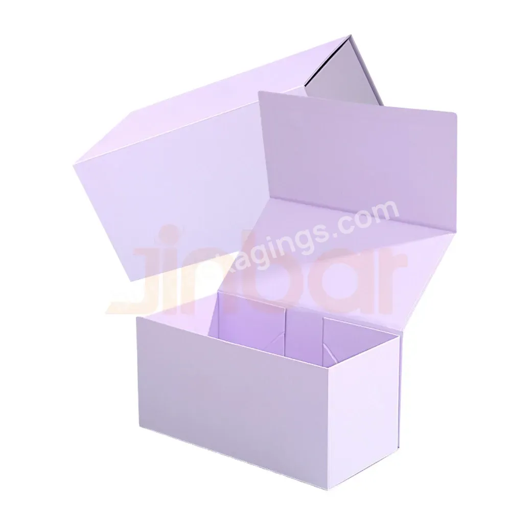 Eco Friendly Packaging Solutions For Hair Bags Low Moq Custom Logo Package Little Gift Box Large Purple