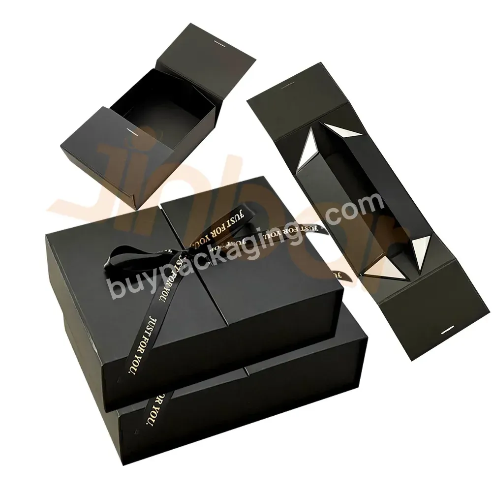 Elegant Presentation Collections Jewelry Box Black Watch Box Collapsible Hard Double Door Open Perfume Box Bulk - Buy Jewelry Box Black,Double Door Open Perfume Box,Black Watch Box.